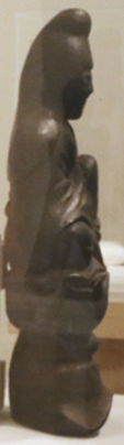 Figure in profile, dark wood (Sogo 2015)